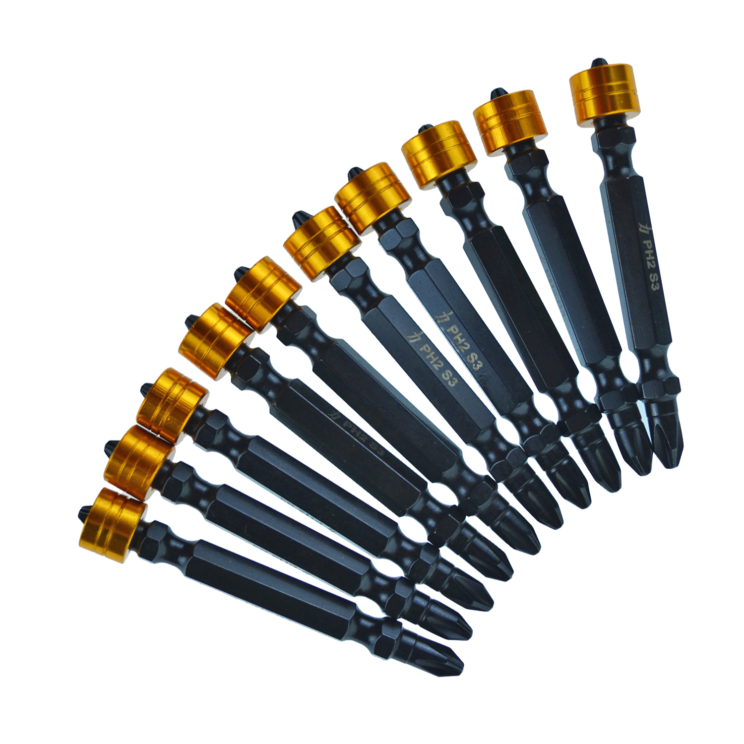 Бита двусторонняя PH2 / PH2 x 65 со съемным магнит. держателем, блистер
