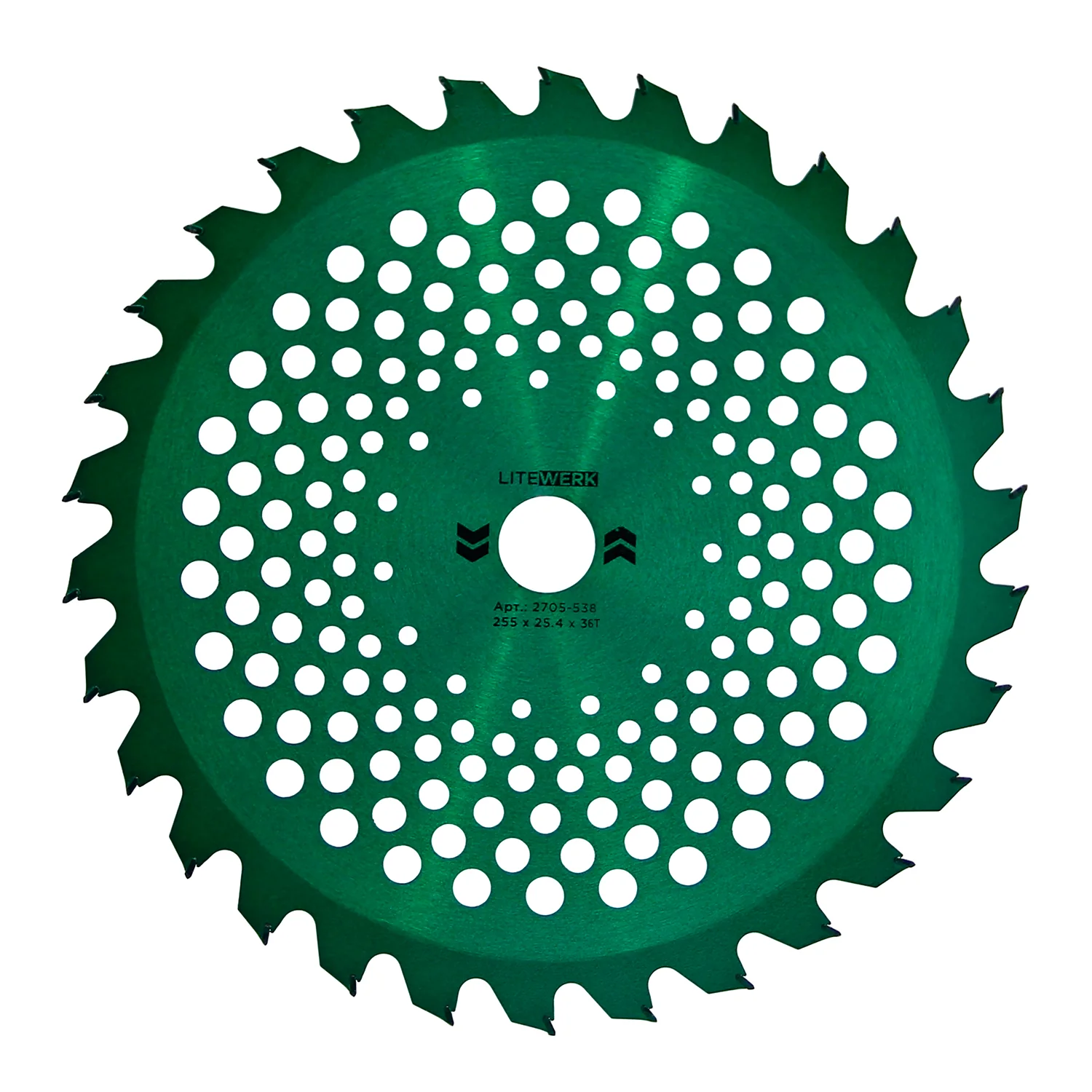 Диск для триммера 255 х 25.4 х 36 Green, п/к 25.4х22мм