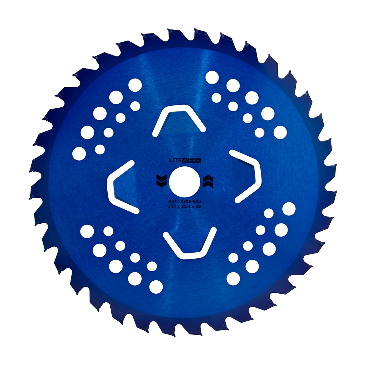 Диск для триммера 255 х 25.4 х 36 Blue, п/к 25.4х22мм