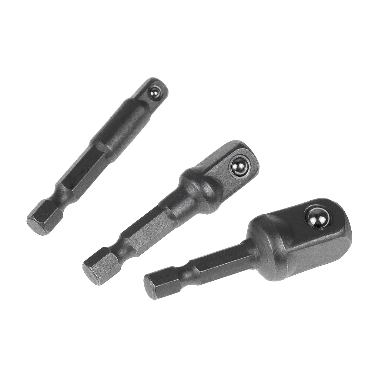 Адаптер для торцевых головок, набор 3 шт, 1/4", 1/2", 3/8", под шуруповерт